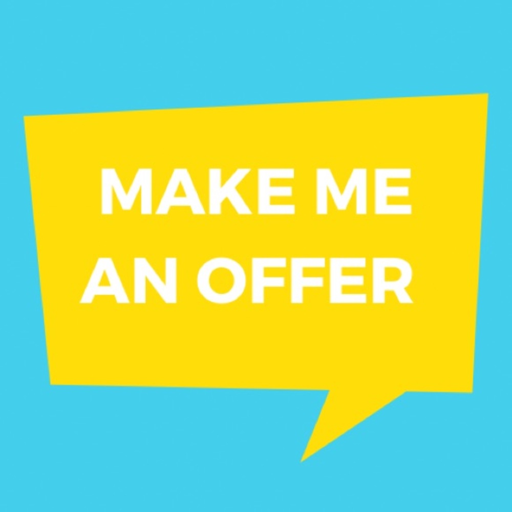 If you like an item, but don’t like the price send me an offer on it :)